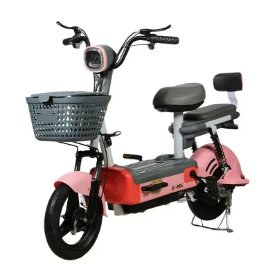 48V Electric Scooter with 3 Speed Rear Hub Motor Steel Frame down Tube & Lead-Acid Battery Smart Electronic Type