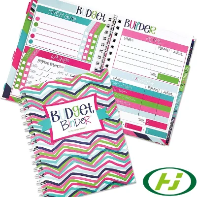 12 Month Loose Leaf Binder A5 Custom Money Cash Budget Planner with Envelope