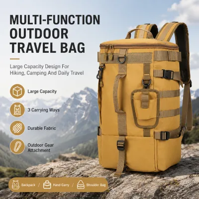 OEM Custom Men's Multi-Purpose Waterproof Oxford Cloth Single Shoulder Tote Travel Fishing Backpack Gear Bag Fishing Bait Bag