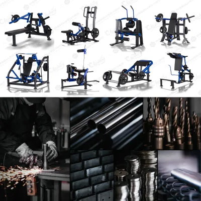 Men's High-End Gym Fitness Equipment Bundle Full Set for Hotel Corporate Wellness Centers Commercial Gym Equipment Full Set
