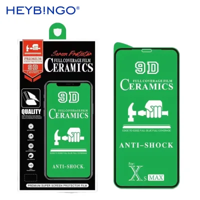 Private Label 3 Pack 9D Full Coverage Film Screen Protector Tempered Glass Anti-Shock Cell Phone Protector