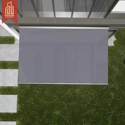 Retractable Awning Full Cassette Canopy Remote Control Wall Mounted Outdoor Indoor Window Shading Full Cassette Awning