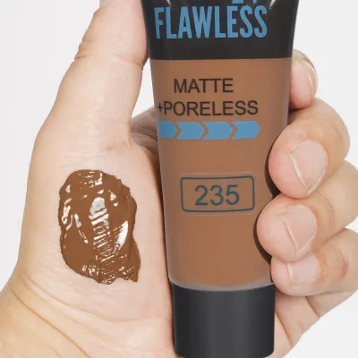 Long Wear Makeup Set Smooth Blendable Liquid Foundation Powder Sweat Resistant Pore Minimizing Blemish Cover Cosmetic