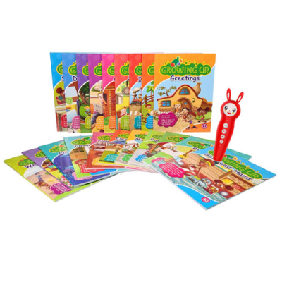 Kids Learning English Growing up English Book With Talking Pen OID Reading Pen Audio Book Pre School Study Books
