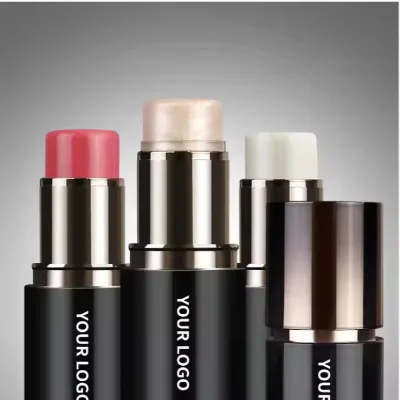 Wholesale Custom Logo Makeup Stick Vegan 4 Colors Function Facial Stick Moisturizing Cream Contouring Blush Highlighter Stick