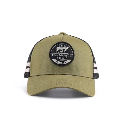Wholesale Custom High Quality 5 Panel Cotton Twill Truck Woven Patch Logo Two Side Decoration Strap Gorras Fashionable Hip Hop