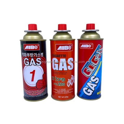 Metal Butane Gas Canister 220g/227g Waterproof & Heat Resistant Bulk Pack Carton for Wholesale Distributors