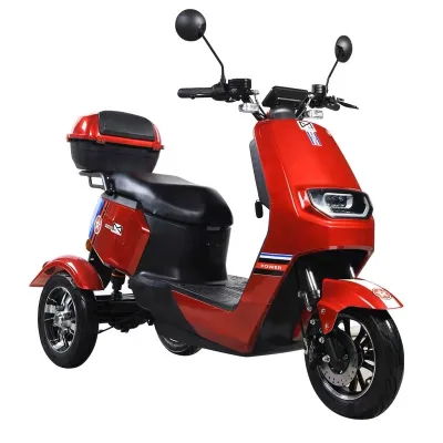 High-Performance Adult Electric Trike Rear Carrier Battery 60V/72V Aluminum Alloy 3-Wheel Disc Brake Electric Scooter Wheels