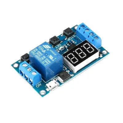 New 1 Channel 5V Relay Module Time Delay Relay Module Trigger OFF/ON Switch Timing Cycle 999 Minutes Timer Relay Module
