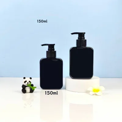 PET Silk Screen Printed Tea Shampoo Shower Gel Facial Cleanser Empty Bottles Frost Surface