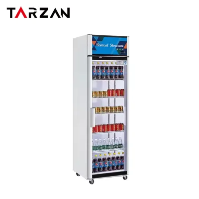 Factory Directly Single Door Commercial Beverage Display Cooler,Stainless Steel Drink Cooler   Beverage Cooler