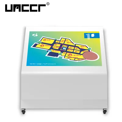 Portable Digital Signage easy moved in wheels 60 inch high resolution shopping mall information kiosk for wayfinding