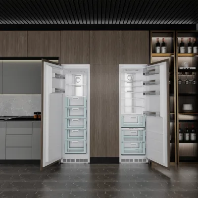 48Inch 528L Built in Refrigerator Side-by-Side Low-Noise Compressor, Frost-Free, Panel-Ready for Home Use (CB/CE)