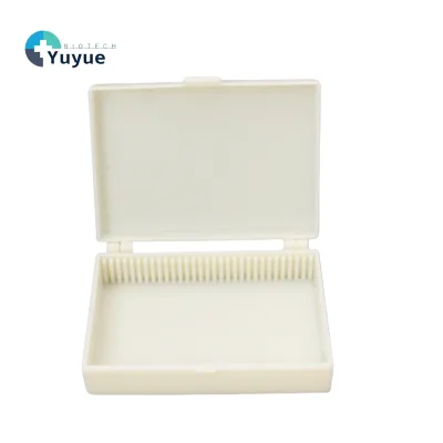 30 Slots Plastic Microscope Slide Storage Box Biological Specimen Slide Holder Case Laboratory Educational Accessory