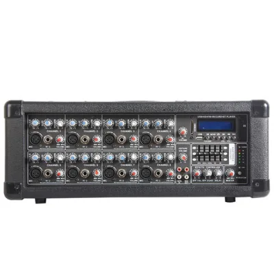 8 channel Powered Mixer Karaoke Processor Studio Master Mixer Sound DJ system Music Reverb Effect