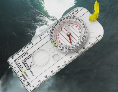 Plastic Compass Map Ruler Outdoor Compass Adventure
