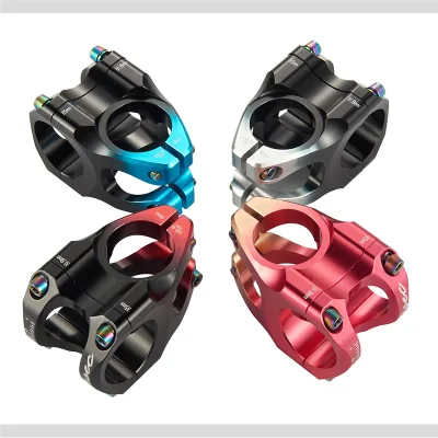KRSEC Bicycle Handlebar Stem 35mm Short Mtb Stem 28.6*31.8mm  CNC Aluminium Alloy Hollow Ultralight Mountain Bike Stem