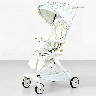 Baby Stroller with Push Handle-Lightweight Two-Way Foldable High-View and Easy to Use for Walking and Sitting or Lying