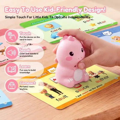 Montessori Educational Toys Custom Language Talking Learning Device Flash Cards Kids Cognitive Cards Learning Toys
