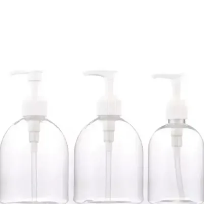 500ml Transparent PET Pump Sprayer Bottle Screen Printing for Lotion Gel Sanitizer Packaging Customized Color Logo BrotherPack