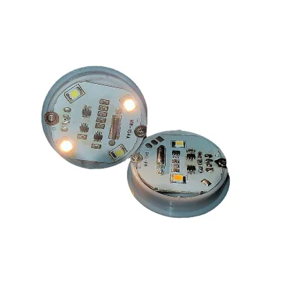 Mini LED Base Vibration Sensing Control Multi Mode RGB Colors Dia 40mm Rechargeable for Gift Nightlight DIY