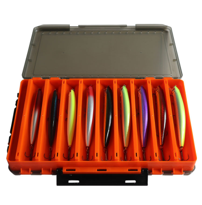 Large Capacity 14 Compartments Square Waterproof Plastic Fishing Tackle Box