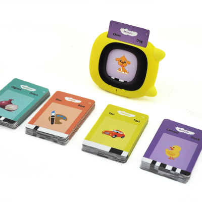 Kids Children Custom Portable Sight Words Games Bilingual Learning Machine Flash English French Card Reader for Kids