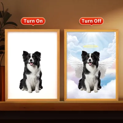 LED Puppy Light Paintingphoto frame