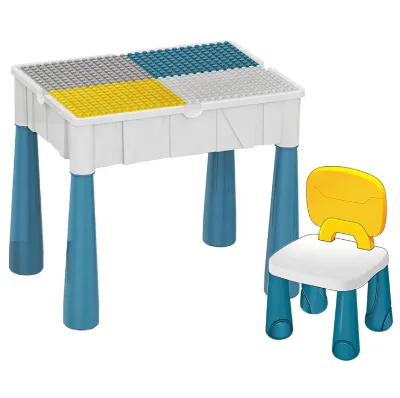 Plastic Activity Table Kids Desk and Chair Set