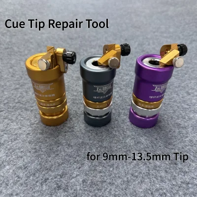 New Precision Aluminum Alloy Cue Tip Repair Tool Professional Billiard Repair Accessories for 9mm-13.5mm Cue Tips