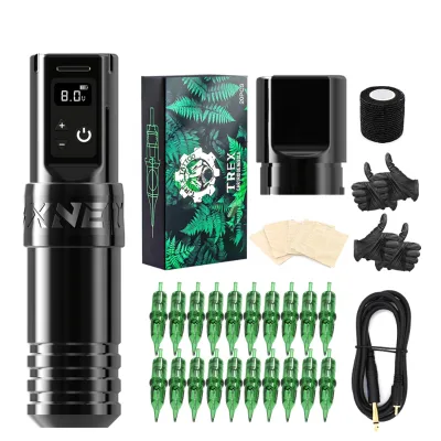 XNET Wireless Tattoo Machine Kit Stainless Steel Rotary Pen for Permanent MakeUp Torch Artist Essentials