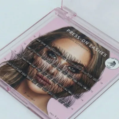 Custom Logo Eyelash Brand Self Adhesive Press on Lashes Press on Lash