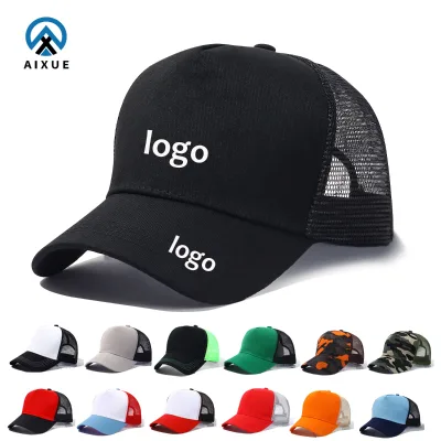 Mesh Sports Camp Caps Wholesale Unisex Adjustable 5-Panel Velvet Trucker Hat Fast Delivery Mesh With Logo Baseball Caps