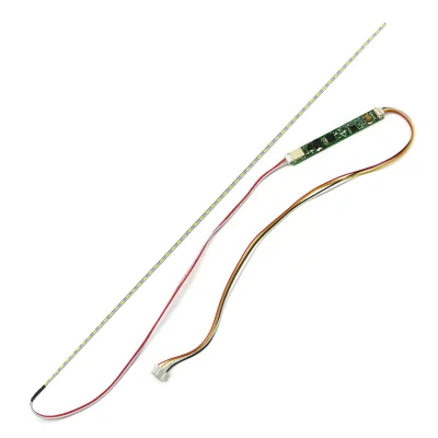 10.4inch to 19inch adjustable brightness laptop led strip kit 2mm wide 9.6V voltage length can be cut notebook lamp strip kit