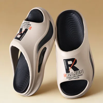 Hot Sale New Fashion Printed slip Resistant Hard-Wearing Thick Sole Men's Slippers Summer Casual Outdoor Sport Slippers for Teen
