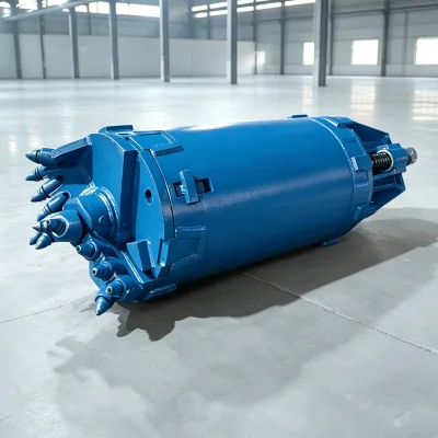 Heavy Duty Rotary Drilling Bucket with Carbide Rock Bullet Teeth for Highly Weathered Rock Gravel Pebble Drilling Auger Bucket