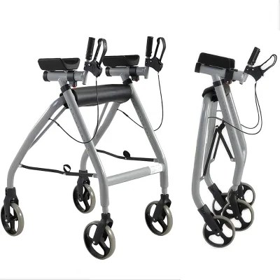 Mason Heavy-Duty Heavy Duty Forearm Walking Assist With Wheels and Handbrakes Mobility Support Supplies for User Scooters