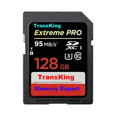 TransKing 128GB Extreme PRO 633X 95MB/s 4K SD Card 1 Year Warranty