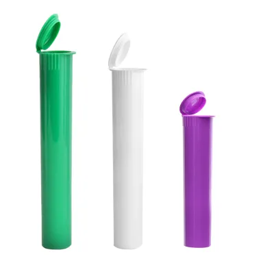 Children Resistant Industrial Hemp Plastic Tube Containers