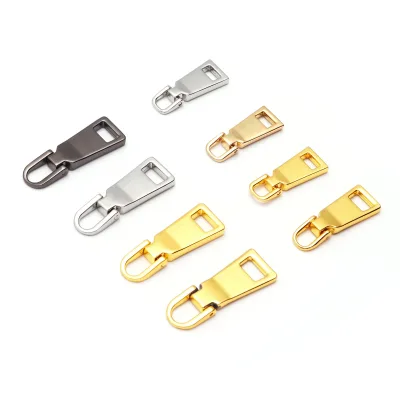 Zipper Replacement Zipper Pull Metal Slider for Backpacks/Wallets/Clothing/Boots DIY Sewing (Gold, Small Size #3)