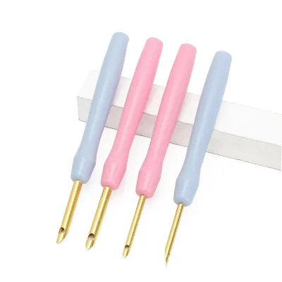 3.5/5mm DIY Crafts Embroidery Pen Practical Plastic Set DIY Hand Embroidery Pen Punch Needle Sewing Accessories
