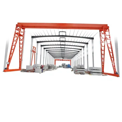 25 Ton Electric Gantry Crane Dockside Portalkrane Industrial Ground+Remote Control Fully Enclosed Design 10m Lifting Height 24m