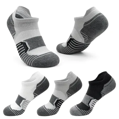 Bulk Wholesale Cheap Sale Buy Nylon Breath Low Cut Short Ankle Running Athletic Socks With Ankle Protector Ears for Walking