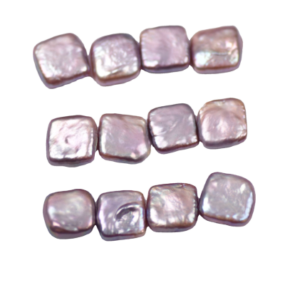 AAA Natural Baroque Purple Square Freshwater Pearl 12mm Poreless Loose Pearls for Jewelry