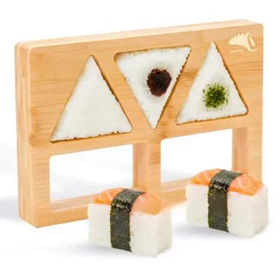 In Stock Wooden Rice Ball Mold Triangular and Lunchbox Rice Ball DIY Mold Sushi Kitchen Too