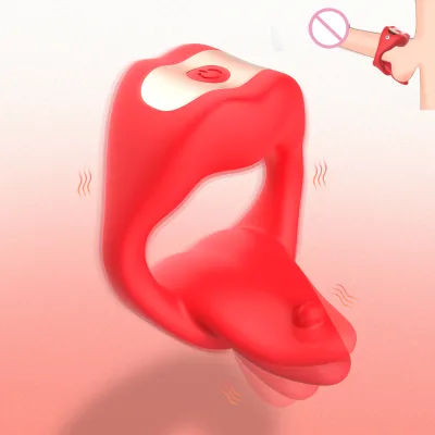 Tongue Model APP Remote Control Lock Ring to Delay the Ejaculation for Men and Increase the Pleasure Time.