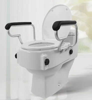2 in 1 Toilet Seat Handles Elderly Child Best Chinese pp Uf Portable for Elderly Round Toilet Seat for Europe