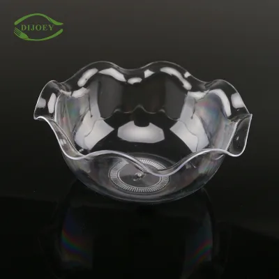 Most Popular Flower Personalized Fancy Small Transparent Hard Polystyrene Pudding clear Disposable Plastic Mini Dessert Cups
