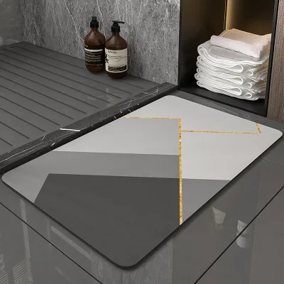 Manufacturers Sale Absorbent and Quick Drying Non-Slip Bath Room Mat Set