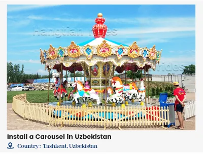 Best Price Electric Fiberglass Children's Carousel Amusement Park Carnival Mall Rides Outdoor Indoor